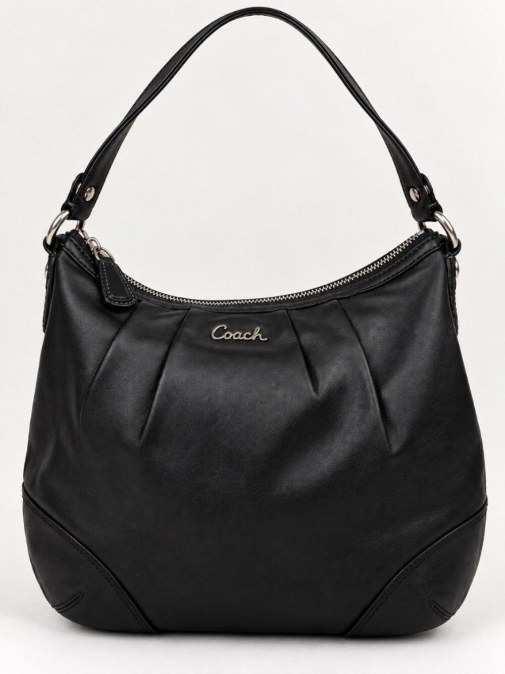 Coach Soho Black Leather Hobo Shoulder Bag F17215